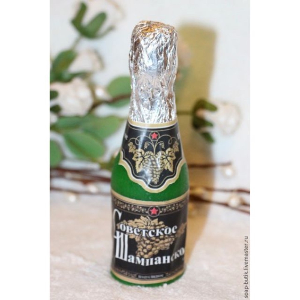 3D flexible silicone mold BOTTLE OF CHAMPAGNE